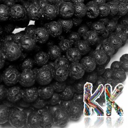 Lava beads - balls - ∅ 6 mm