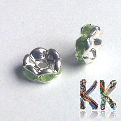Chaton roundel - silver - ∅ 8 x 3.5 mm