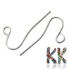 Earring hooks with an iron core, the color of which is adjusted to the appropriate reflection on the surface. The hooks have dimensions of 17 x 12 mm, the metal thickness of the hook is 0.8 mm and the eyelet for the thread has a diameter of 2 mm.
THE PRICE IS FOR 1 g (approx. 10 pieces).