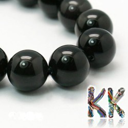 Obsidian beads - ball - ∅ 8 mm