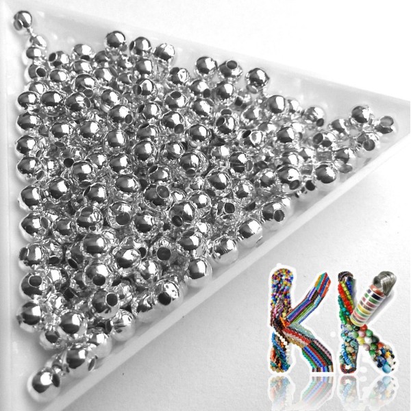 Metal separating bead - ball - ∅ 4 mm (10 pcs)
