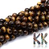 Tumbled round beads made of mineral tiger eye with a diameter of 8-9 mm with a hole for a thread with a diameter of 1 mm. The AB quality of the beads indicates imperfect bead coloration and possible minor shape imperfections.
Country of origin: South Africa
THE PRICE IS FOR 1 PCS.