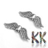 Zinc alloy bead - angel wings - 22 x 7 x 3 mm