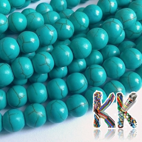 Synthetic tyrkenite beads - ∅ 8 mm - colored balls