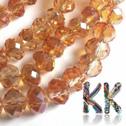 Brushed oval - plated - ∅ 8 x 6 mm