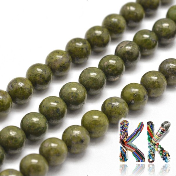 Přírodní zelený granit- ∅ 8 mm - kuličky