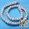 Přírodní perly - ∅ 7-8 mm - oválky