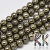 Tumbled round beads made of pyrite mineral with a diameter of 6 mm and a hole for a thread with a diameter of 1 mm. The beads are absolutely natural without any dye. The manufacturer declares the beads in A better quality for processing.
Country of origin: China
THE PRICE IS FOR 1 PCS.