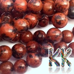 Mahogany obsidian beads - ball - ∅ 8 mm