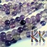 Tumbled round beads in the shape of fluorite mineral beads with a diameter of 4 mm with a hole for a thread with a diameter of 0.8 mm. The beads are completely natural without any dye.
Country of origin: Russia
THE PRICE IS FOR 1 PCS.