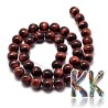 Natural red tiger eye - ball - ∅ 8 mm - slightly colored