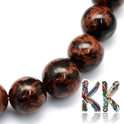 Natural mahogany obsidian - ∅ 6.5 mm - ball 
