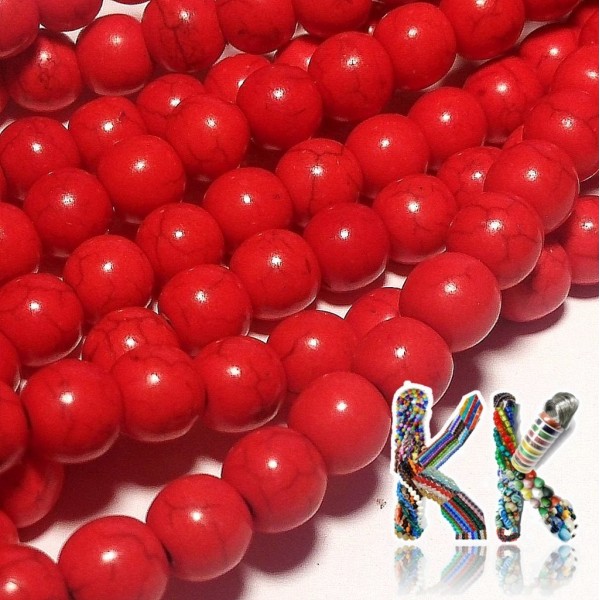 Synthetic tyrkenite beads - ∅ 8 mm - colored balls