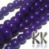 Synthetic tyrkenite beads - ∅ 8 mm - colored balls