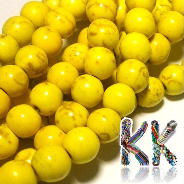 Synthetic tyrkenite beads - ∅ 8 mm - colored balls