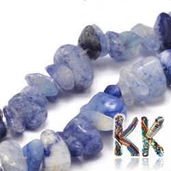 Přírodní modré avanturínové zlomky - 4-12 x 4-7 x 2-5 mm - 5 g