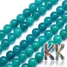 Tumbled round beads made of natural dyed Malaysian jade with a diameter of 8 mm and a hole for a thread with a diameter of 1 mm. The beads are surface-dyed to the appropriate color shade.
Country of origin: China
THE PRICE IS FOR 1 PCS.
