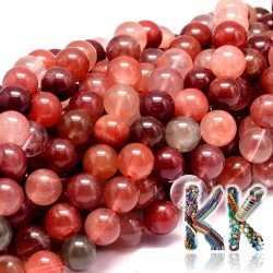 Natural red quartz - ∅ 7 mm - ball