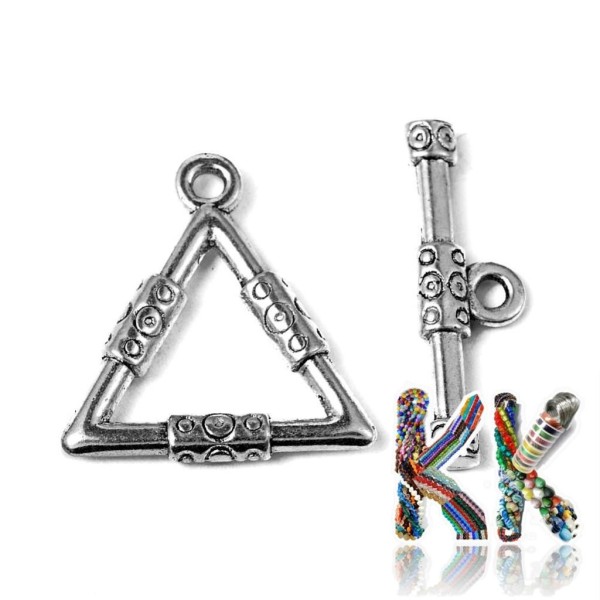 American fastening made of zinc alloy - triangle - 23 x 21.5 x 3 mm