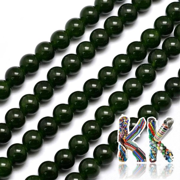 Natural Malaysian jade - ∅ 6 mm - colored balls