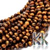 Tumbled round beads made of mineral tiger's eye with a diameter of 8-8.5 mm and a hole for a thread with a diameter of 1 mm. The beads are absolutely natural, without any dye.
Country of origin: South Africa
THE PRICE IS FOR 1 PCS.