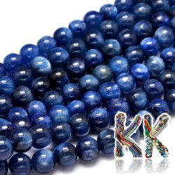 Přírodní kyanit - ∅ 6 mm - kulička - kvalita A