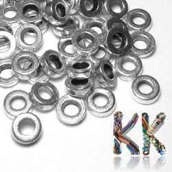 Separating bead made of zinc alloy - donut - Ø 6 x 2 mm