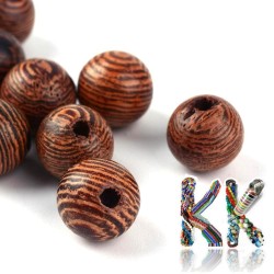 Dřevěný korálek - kulička - ∅ 8 mm