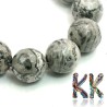 Natural marble - ∅ 6 mm - faceted ball