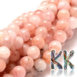 Přírodní morganit - ∅ 8 mm - kuličky