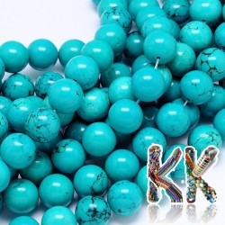 Natural sinkiang turquoise - ∅ 10 mm - ball