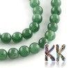 Tumbled round beads made of natural green aventurine with a diameter of 8-9 mm and a hole for a thread with a diameter of 1 mm. The beads are absolutely natural without any dye.
Country of origin: Brazil
THE PRICE IS FOR 1 PCS.