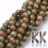 Tumbled round beads made of unakite mineral with a diameter of 8-9 mm and a hole for a thread with a diameter of 1 mm. The beads are absolutely natural without any dye.
Country of origin: Africa (not specified by the manufacturer)
THE PRICE IS FOR 1 PCS.