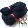 Dyed waxed cord from 100 % cotton sold in loose coils of 76 meters with 1.5 mm diameter. Shamballa bracelets are most often made of waxed strings, but they can be used as an original cord for the production of any type of jewelery.
THE LISTED PRICE IS FOR 1 BUNDLE (Approx. 76 METERS).