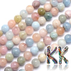 Přírodní morganit - ∅ 10 mm - kuličky