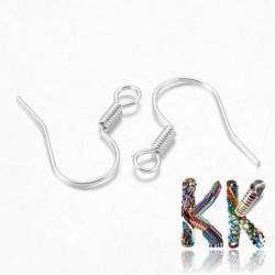 Afro hooks with spring - 15 mm (1 pair)