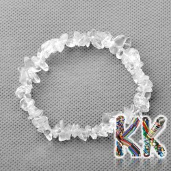 Bracelet from mineral fragments - crystal - 23