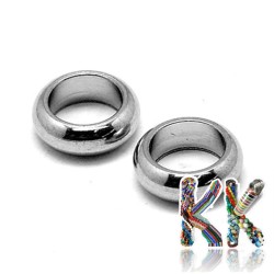Stainless steel separating bead - ring - ∅ 6 x 2 mm