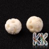 Beef bone beads - ∅ 10 x 8 mm - ovals