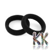 Trendy hair band in black made of cotton fabric combined with elastomeric fibers. The thickness of the rubber band is 30 mm.THE PRICE IS FOR 1 PCS.