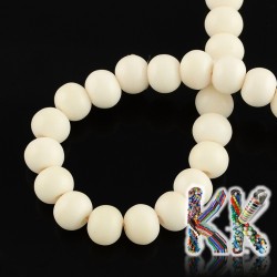 Beef bone beads - ∅ 8 x 7 mm - beads