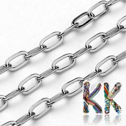 304 Stainless steel chain - eyelet 4 x 2 mm - coil 10 meters