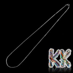 316 Nerezový náhrdelníkový řetízek s karabinkou - délka 51 cm