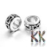 Tibetan silver wide open separation bead - ring - - 7 x 3.5 mm