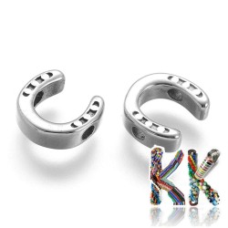 304 Stainless steel separating bead - horseshoe - 9.5 x 10 x 3 mm