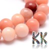 Tumbled round beads made of natural pink aventurine with a diameter of 8-9 mm and a hole for a thread with a diameter of 1 mm. The beads are absolutely natural without any dye.
THE PRICE IS FOR 1 PCS.