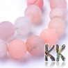 Cut and unpolished (frosted) round beads made of natural pink aventurine with a diameter of 8 mm and a hole for a thread with a diameter of 1 mm. The beads are absolutely natural without any dye.
Country of origin: Canada / USA
THE PRICE IS FOR 1 PCS.
