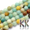 Tumbled round beads made of mineral quartz imitating amazonite mineral with a diameter of 4-5 mm with a hole for a thread with a diameter of 1 mm. The beads are completely natural without any dye.
Country of origin: China
THE PRICE IS FOR 1 PCS.