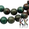 Tumbled beads in the shape of balls made of natural chrysocol with a diameter of 4 mm with a hole for a thread with a diameter of 1 mm. The beads are absolutely natural without any coloring and their rich color was achieved by heating - annealing.
Country of origin: South Africa
THE PRICE IS FOR 1 PCS.