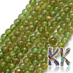Natural green apatite - ∅ 4 mm - beads